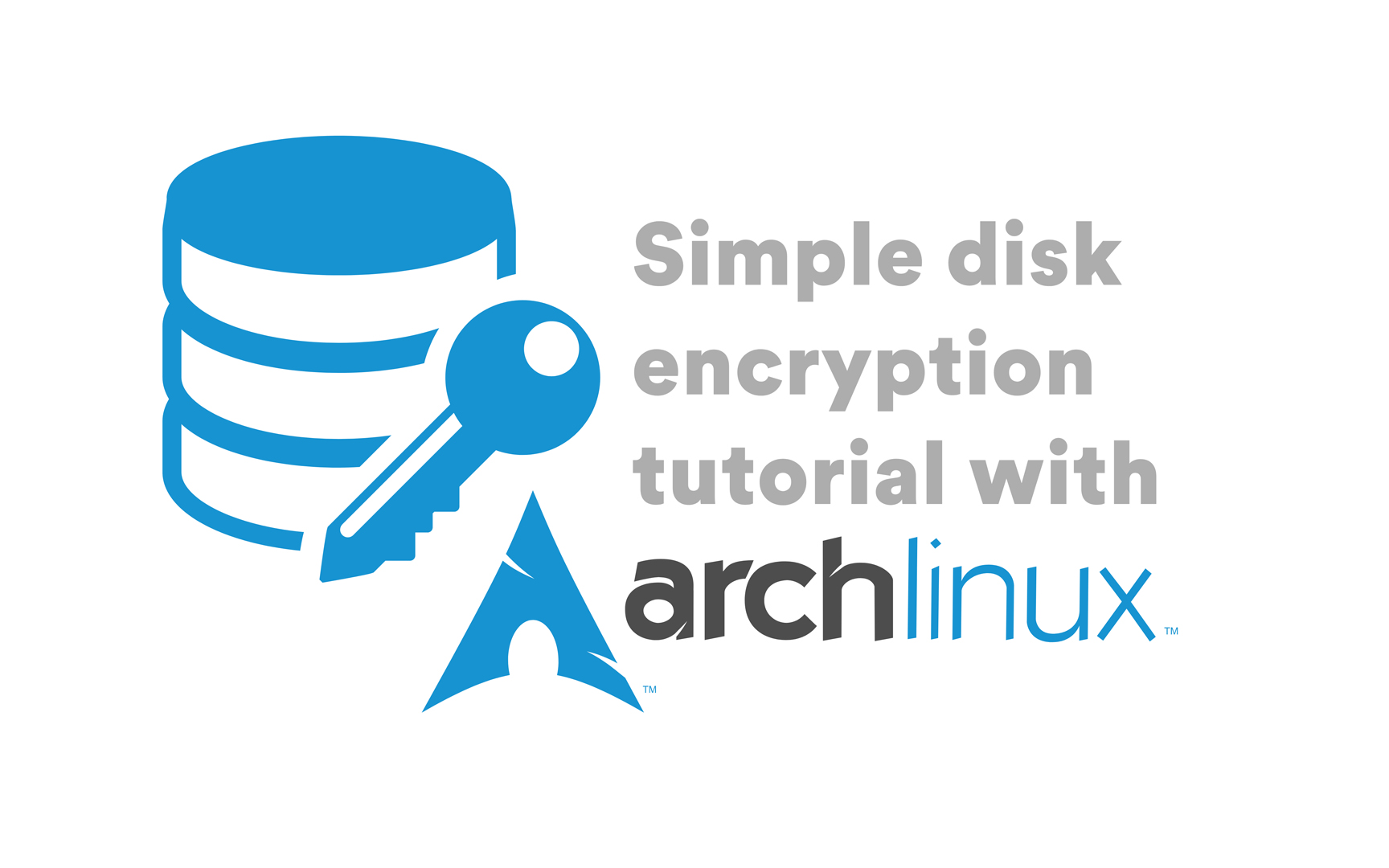 Simple disk encryption tutorial with Arch linux